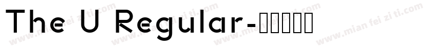 The U Regular字体转换